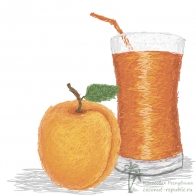 Свежевыжатый сок из абрикосов